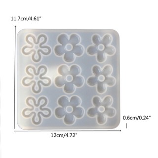 Khuôn silicone Làm Mặt Vòng cổ / Kẹp Tóc Hình Bông Hoa diy
