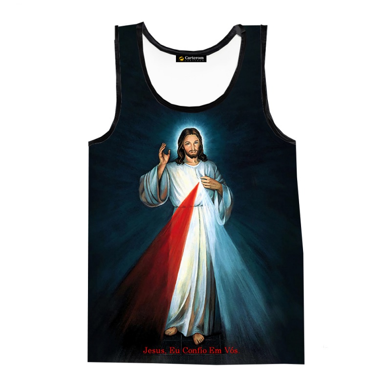 Christ jesus Áo Thun Không Tay In Hình Chúa jesus 3d Thời Trang Đường Phố Dành Cho Nam Và Nữ