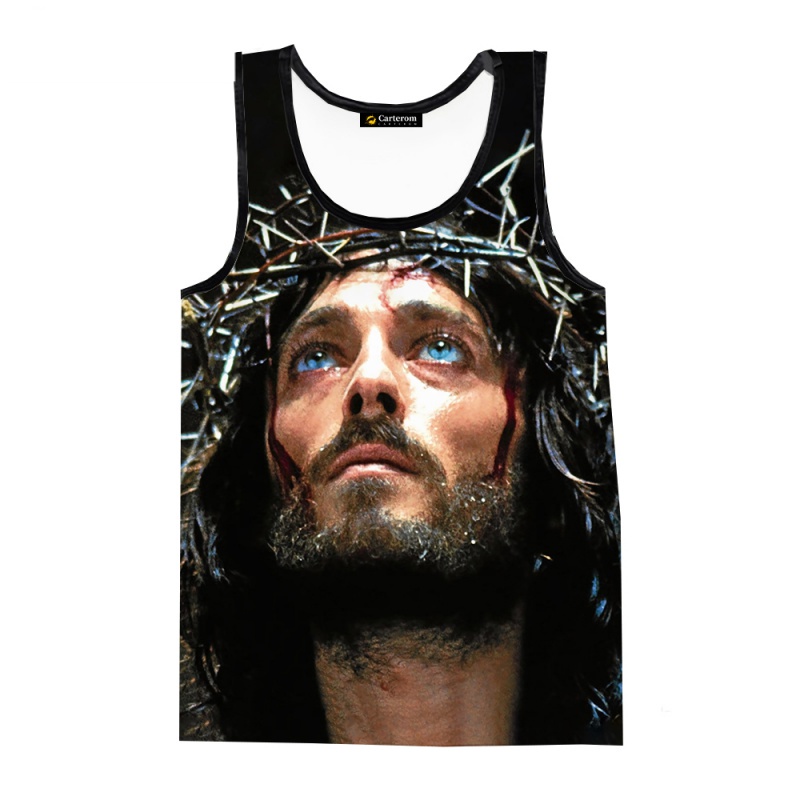 Christ jesus Áo Thun Không Tay In Hình Chúa jesus 3d Thời Trang Đường Phố Dành Cho Nam Và Nữ