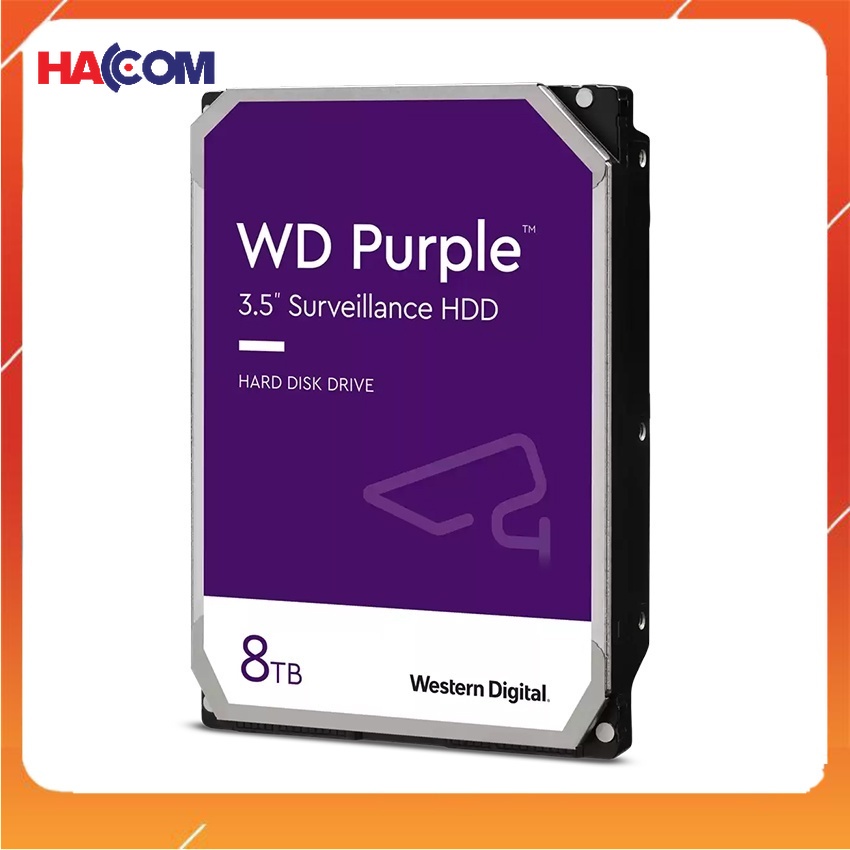Ổ cứng HDD Western Digital Purple 8TB 3.5 inch, 28Mb Cache được tối ưu ...
