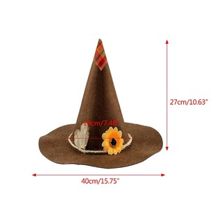 Ele Bù nhìn Mũ Scarecrow Trang Phục Phụ Kiện Hoa Hướng Dương Phù Thủy Mũ Người Lớn Nam Nữ Trẻ Em Cho Cosplay Dự Tiệc Halloween Chi Phí