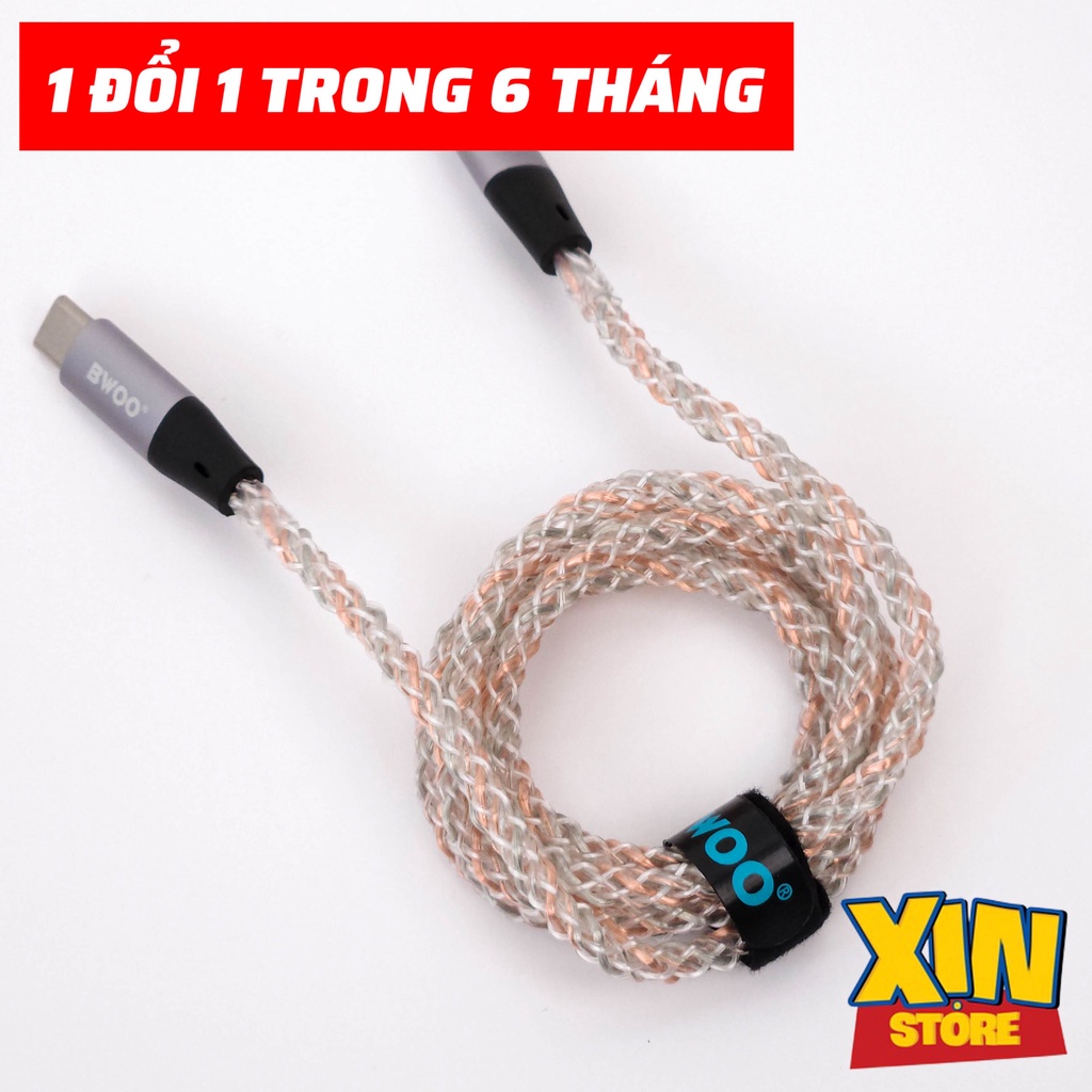 Cáp BWOO C to C có LED RGB (X278) | Shopee Việt Nam