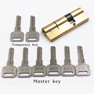 Khóa Cửa Xi Lanh Chống Trộm 65 70 80 90 115mm Bằng Đồng Thau