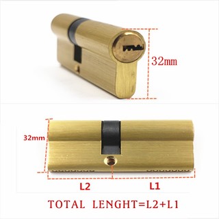 Khóa Cửa Xi Lanh Chống Trộm 65 70 80 90 115mm Bằng Đồng Thau