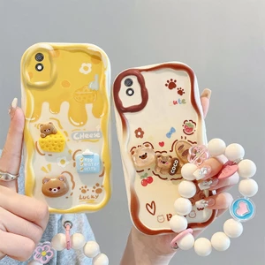 ốp lưng redmi 9a ốp redmi 9a Ốp Điện Thoại Mềm Họa Tiết Búp Bê Ba Chiều Viền Kem Dễ Thương Cho redmi 9a