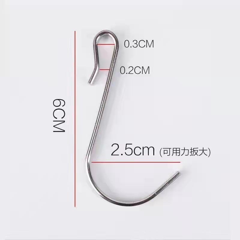 5PCS Đa Năng Móc Thép Không Gỉ Hình Chữ S, Phụ Kiện Nhà Bếp/Phòng Tắm/Ban Công, Lưu Trữ Tiện Lợi