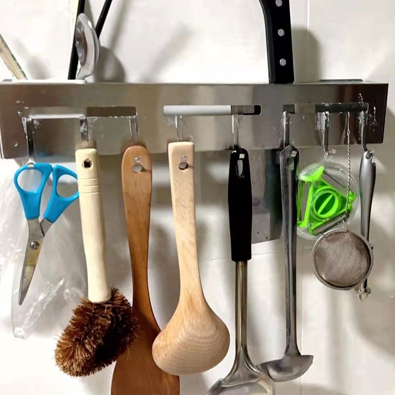 5PCS Đa Năng Móc Thép Không Gỉ Hình Chữ S, Phụ Kiện Nhà Bếp/Phòng Tắm/Ban Công, Lưu Trữ Tiện Lợi
