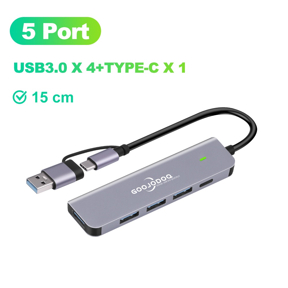 Hub goojodoq USB 3.0 Type C mở rộng cổng PD đầu đọc thẻ thích hợp cho ...