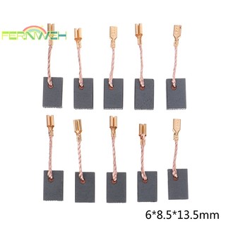 [Fernweh] Bộ 10 Bàn Chải Carbon Động Cơ Đồng Cho Máy Xay Góc 6 * 8.5 * 13.5mm [MỚI]