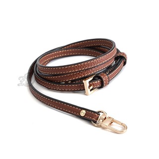 Dây da bò đen thay thế cho túi Longchamp mini, dây đeo vai mỏng điều chỉnh, đeo vai/chéo 2 kiểu