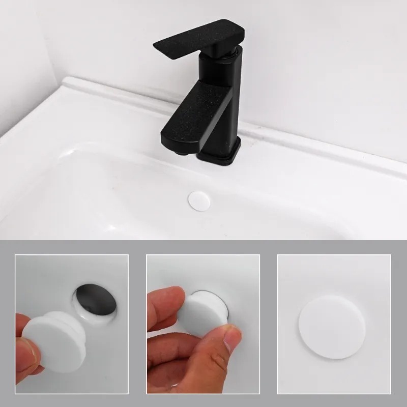 Bộ 4 Vỏ Bọc Lỗ Thoát Nước Bồn Rửa Chén / Nhà Bếp / Phòng Tắm Bằng Cao Su