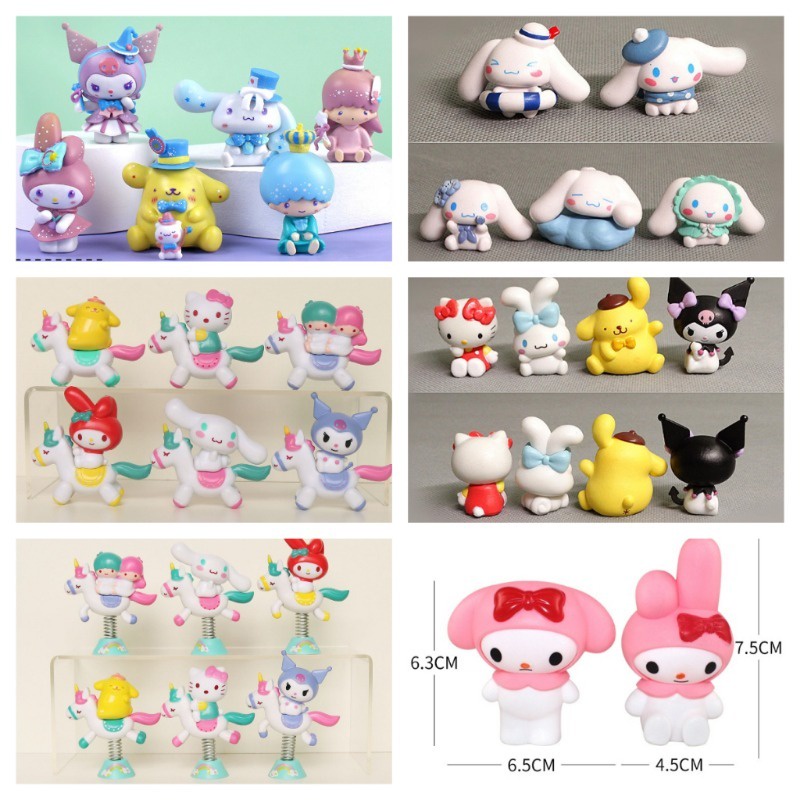 Mô Hình Nhân Vật Phim Hoạt Hình Sanrio Melody Cinnamoroll Pompompurin