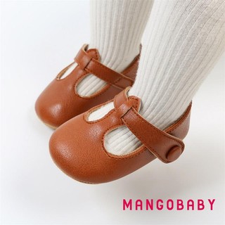 Mgg-baby Girl Premium PU Flats Trẻ sơ sinh Giày nôi tập đi đầu tiên cho bữa tiệc Lễ hội tắm cho bé