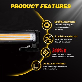 Đèn Led Cảnh Báo 23 "~ 12.2" cob 12v ~ 24v Chuyên Dụng Cho Xe Cứu Hỏa