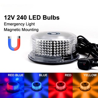 Đèn led 240 Bóng Cảnh Báo Khẩn Cấp 12v Có Nam Châm Gắn Trên Nóc Xe Hơi