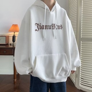 Áo nỉ Nam Xuân Thu Hiphop Kích Thước Lớn Vintage Cặp Đôi Mũ Trùm Đầu