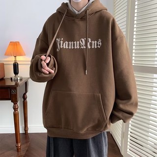 Áo nỉ Nam Xuân Thu Hiphop Kích Thước Lớn Vintage Cặp Đôi Mũ Trùm Đầu