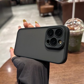 Chống Sốc Ốp Điện Thoại Cứng Kèm Miếng Dán Bảo Vệ Ống Kính Máy Ảnh Cho iphone 11 12 13 14 15 pro max