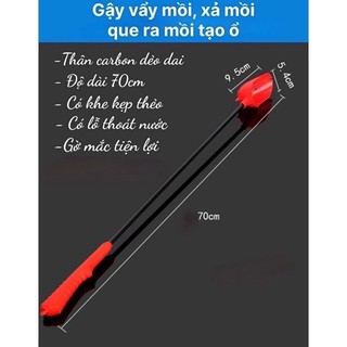 [Giá Rẻ] Gậy Vẩy Mồi Vẩy Trục 70CM Muôi Xả Mồi Tạo Ổ Đa Năng