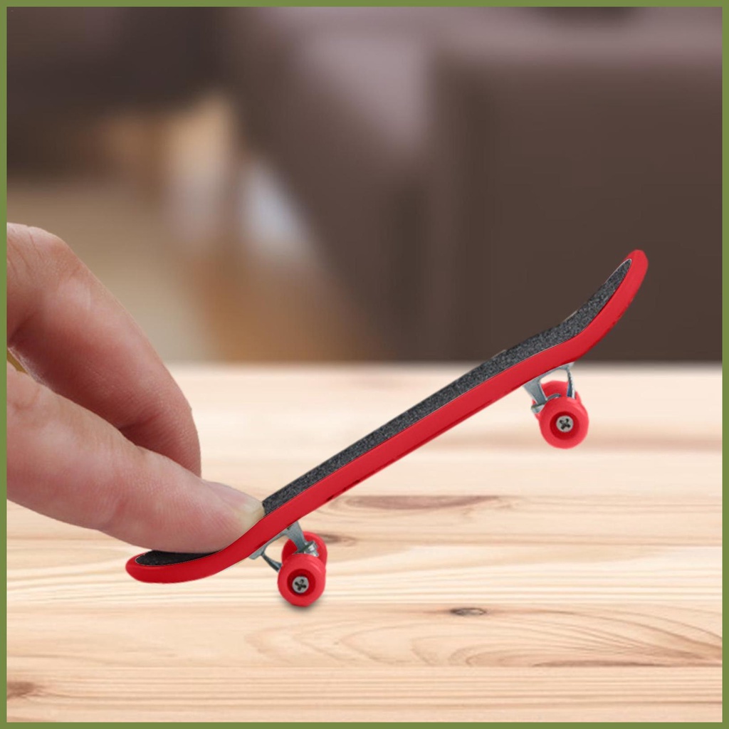 Ván Trượt Ngón Tay mini Bằng Hợp Kim Nhôm Dễ Thương Vui Nhộn Sáng Tạo Với Giá Đỡ Chống Trượt kouvn