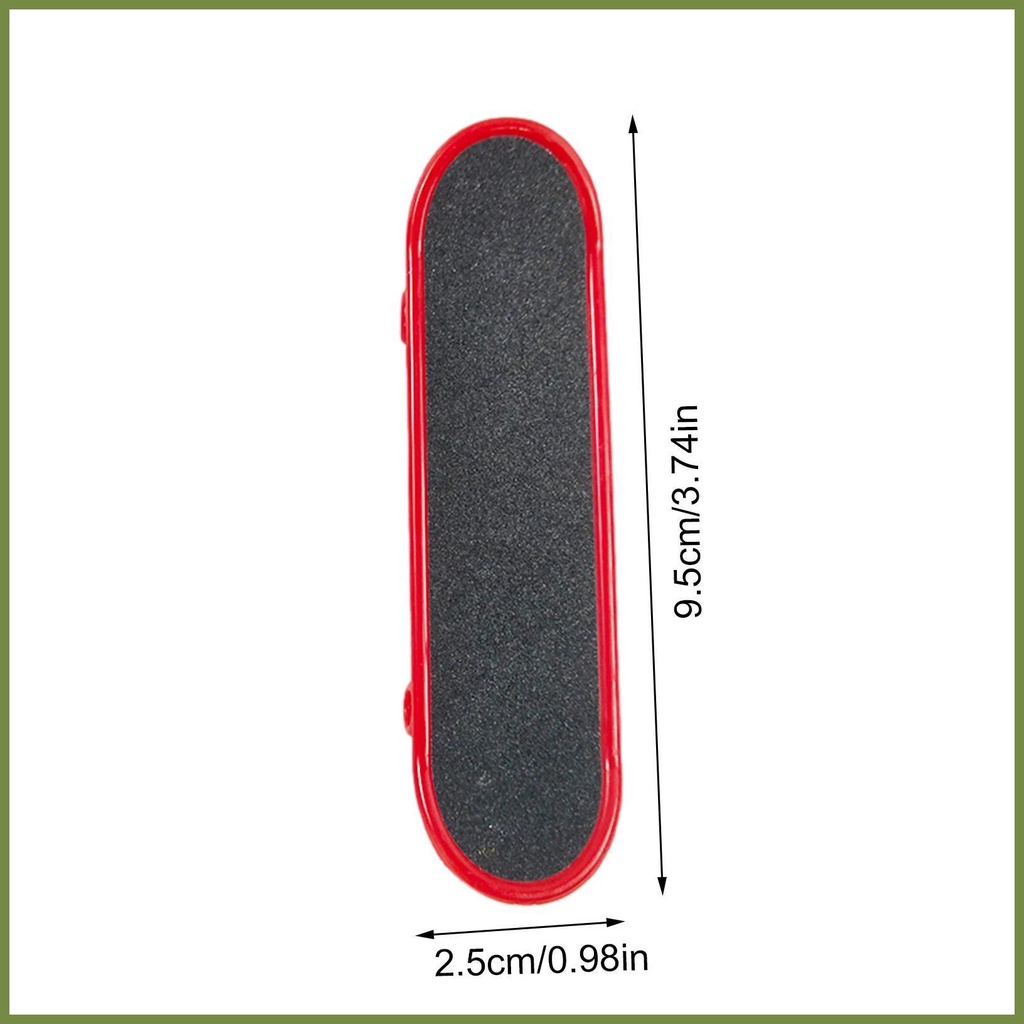 Ván Trượt Ngón Tay mini Bằng Hợp Kim Nhôm Dễ Thương Vui Nhộn Sáng Tạo Với Giá Đỡ Chống Trượt kouvn