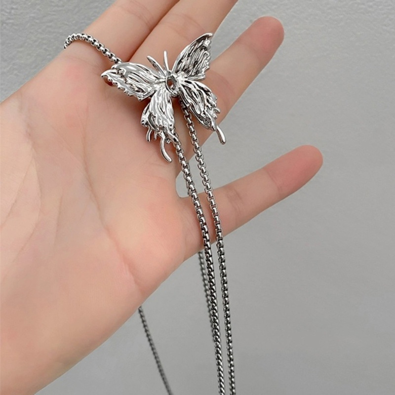 Coo Vòng Cổ choker Dây Xích Dài Có Thể Điều Chỉnh Mặt Hình Bướm Tinh Tế Phong Cách vintage Thanh Lịch Dành Cho Bạn Nữ g