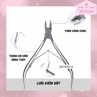 Kềm cắt da bán nguyệt Malian thép không gỉ mạ inox Nhật