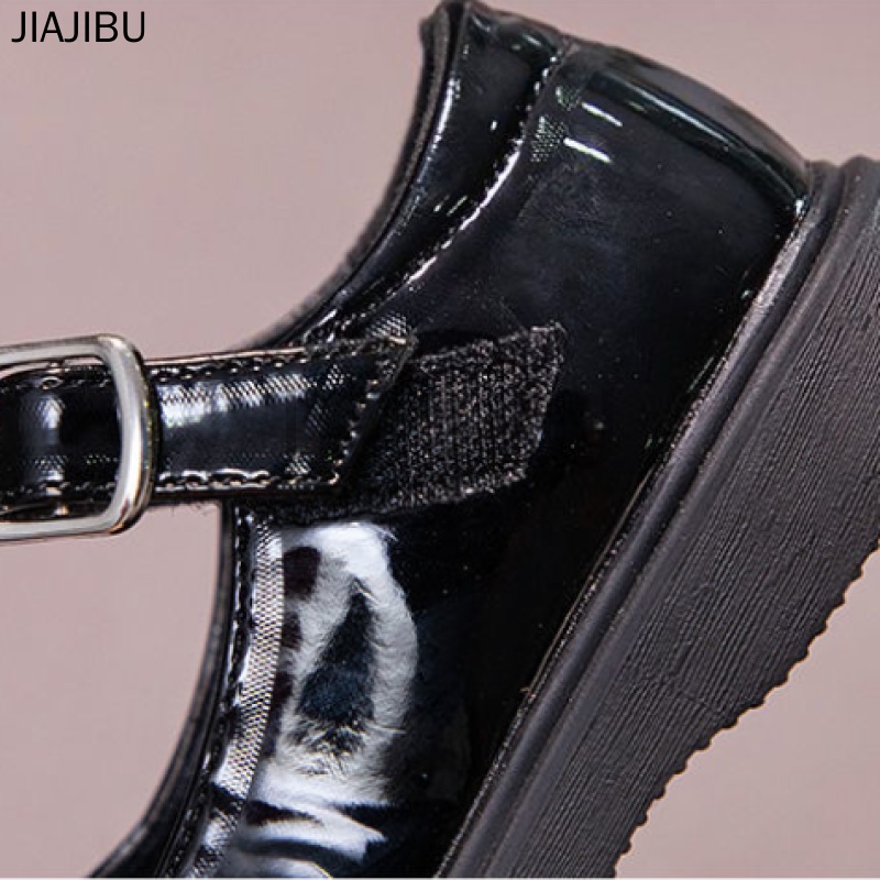 Fashion Black Kids Shoes Red Dance Shoes Cute Girl Princess Shoes Korean Platform Girls Mary Jane Shoes Kds Doll Shoes Giày Mũi Tròn Chống Trượt Cho Bé Gái Giày Đồng Phục Học Sinh Tiểu Học Giày Trẻ Em Đế Mềm Dopamine Giày Lolita Dành Cho Trẻ Em Giày Phẳng
