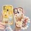 Ốp lưng Samsung A21s Ốp lưng dễ thương Kem cạnh Điện thoại Hình ba chiều Búp bê mềm Vỏ toàn bộ NYGZ