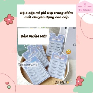Bộ 5 cặp mi giả BQI trang điểm mắt chuyên dụng cao cấp
