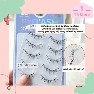 Bộ 5 cặp mi giả BQI trang điểm mắt chuyên dụng cao cấp