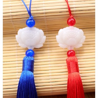 Mặt Dây Chuyền Hình Quạt Phối Tua Rua Phong Cách hanfu Cổ Điển