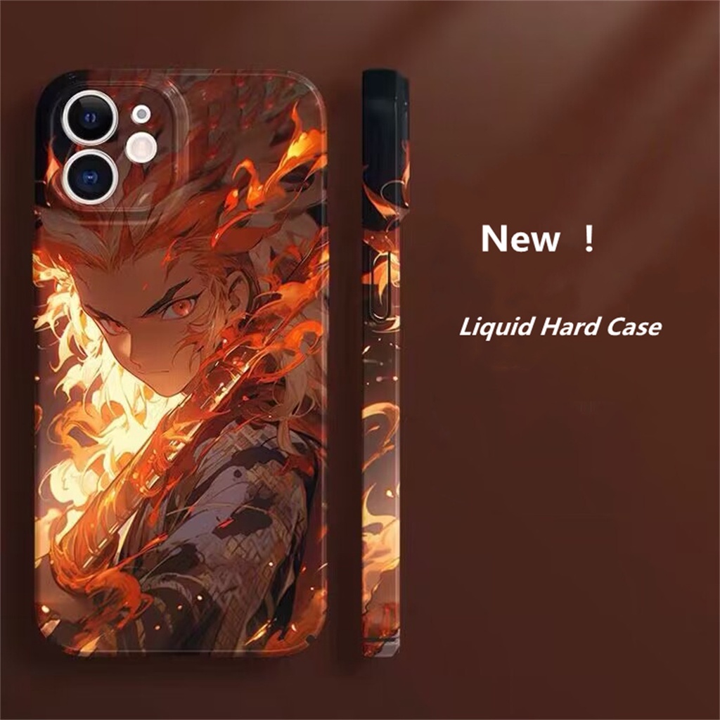 Ốp Điện Thoại Nhựa acrylic Hình demon slayer nezuko zenitsu kyoujurou Shinchan Cho iphone 11 14 pro max x xs xr xsmax 8 7 6 6s plus