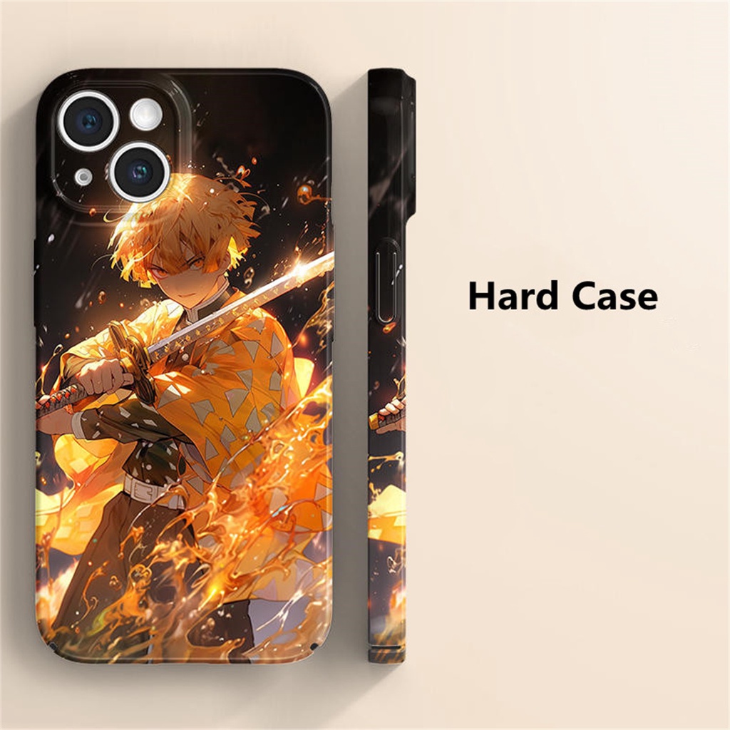 Ốp Điện Thoại Nhựa acrylic Hình demon slayer nezuko zenitsu kyoujurou Shinchan Cho iphone 11 14 pro max x xs xr xsmax 8 7 6 6s plus
