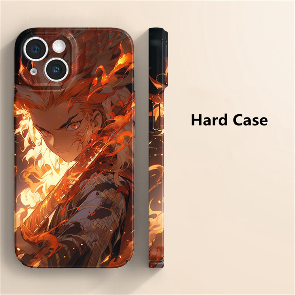 Ốp Điện Thoại Nhựa acrylic Hình demon slayer nezuko zenitsu kyoujurou Shinchan Cho iphone 11 14 pro max x xs xr xsmax 8 7 6 6s plus