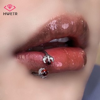 1 Khuyên Môi Bằng Thép Titan Đính Đá Hình Chữ c Mới