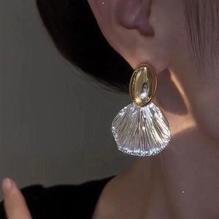 Bông Tai Thiết Kế Vỏ Sò Sang Trọng Thời Trang Dự Tiệc
