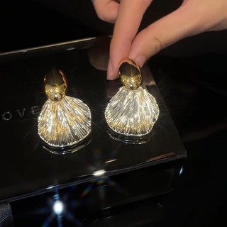Bông Tai Thiết Kế Vỏ Sò Sang Trọng Thời Trang Dự Tiệc
