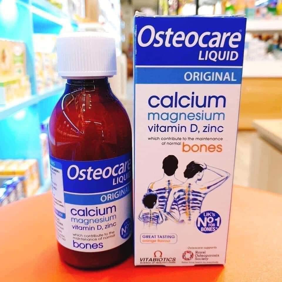 Canxi nước Osteocare liquid, Calcium magnesium vitamin D, zinc 200ml