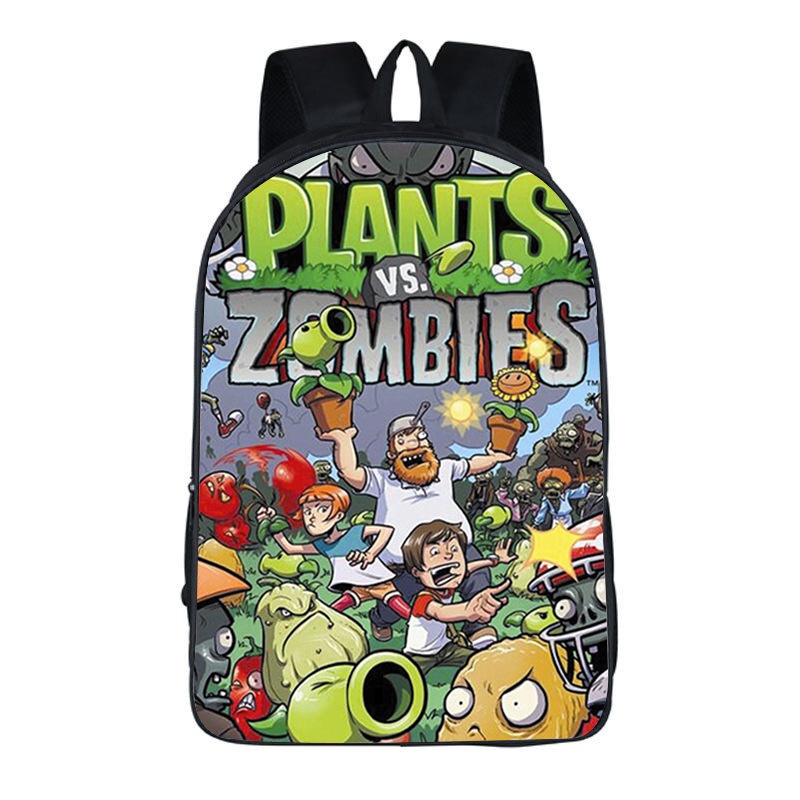 Mới Ba Lô Đi Học In Hình Game plants vs zombies Bằng Nhựa Pvc Thời Trang Xinh Xắn