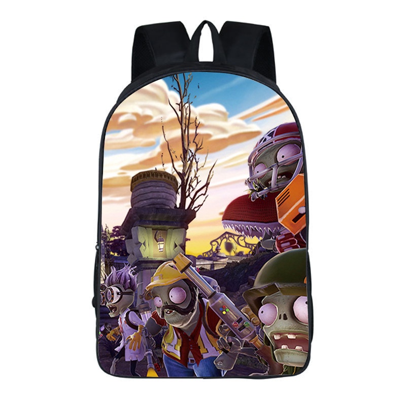 Mới Ba Lô Đi Học In Hình Game plants vs zombies Bằng Nhựa Pvc Thời Trang Xinh Xắn