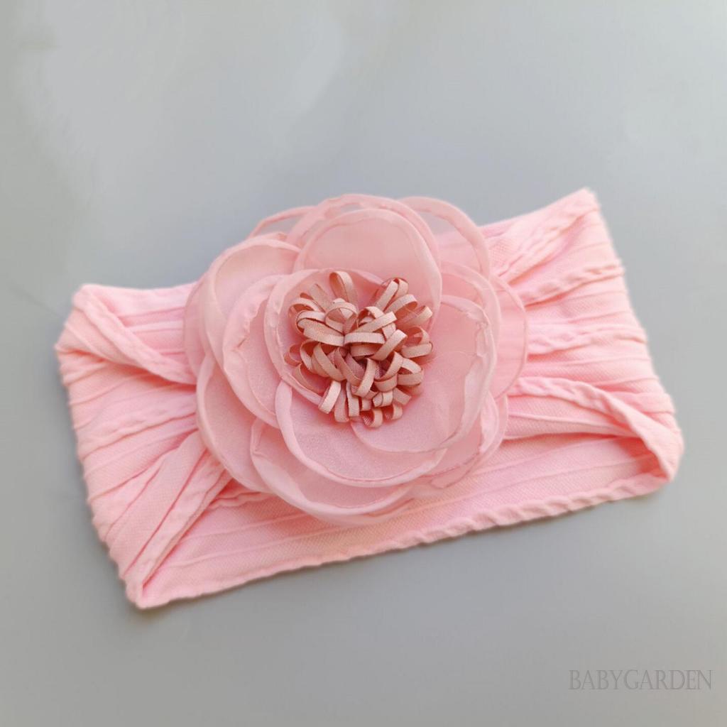 Băng Đô Vải Tuyn Đính Hoa 3d Cho Bé Gái 0-2 Tuổi