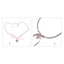 Unstop* Vòng cổ ngọc trai giả nơ hồng trái tim, choker ngọc trai phong cách cổ tích cho nữ, dự tiệc, đeo hàng ngày