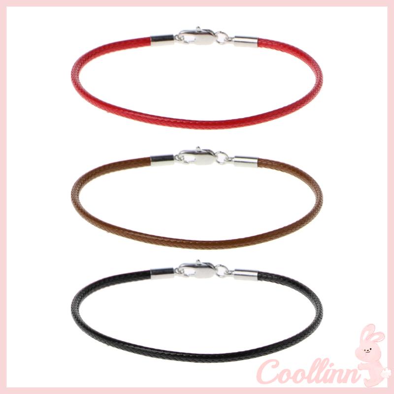 Vòng Tay Da Bện Nhiều Màu coo Mobster clasp