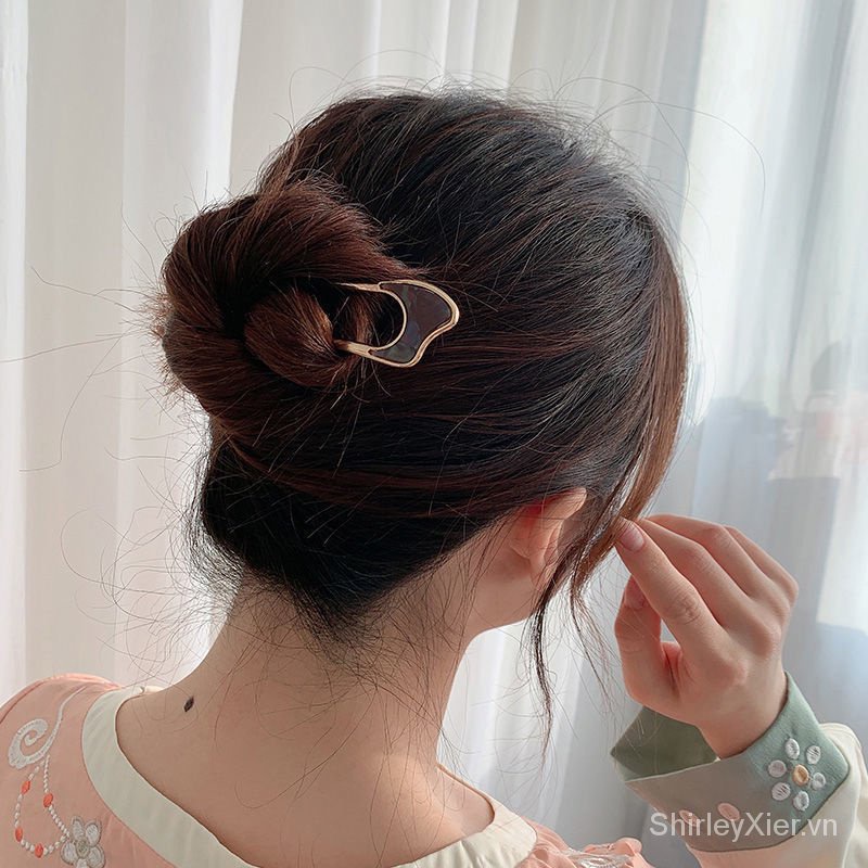 Kẹp Tóc Hợp Kim Hình Chữ u Vỏ Sò Đơn Giản