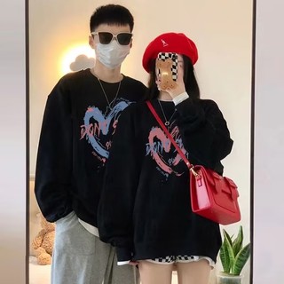 Áo Sweater dáng rộng dài tay Trang phục cặp đôi