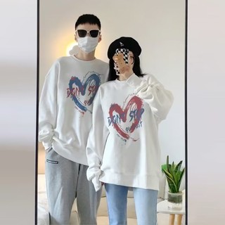 Áo Sweater dáng rộng dài tay Trang phục cặp đôi