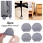 OLVIDO 4 Miếng Bảo Vệ Bánh Xe Hành Lý, Vỏ Bánh Xe Co Giãn Vải, Di Động Chống Trơn Trượt Chống Mài Mòn Chống Sốc Ghế Đệm Chân Du Lịch