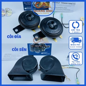 Còi, Kèn Denso 12V(có giắc), sử dụng cho các dòng xe ô tô du lịch, i10, Morning, Vios, Innova, Fortuner,Rio