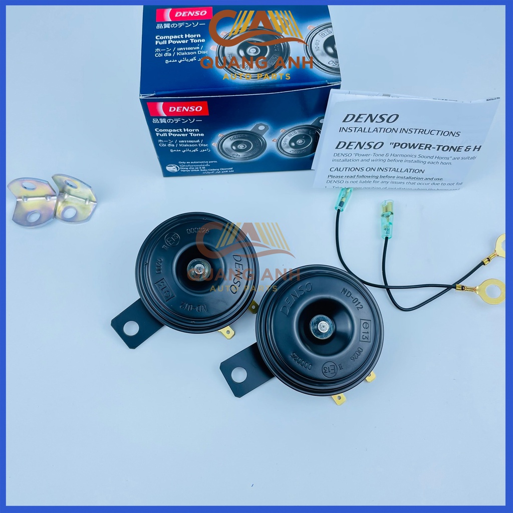 Còi, Kèn Denso 12V(có giắc), sử dụng cho các dòng xe ô tô du lịch, i10, Morning, Vios, Innova, Fortuner,Rio